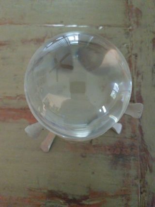 Ship From USA Large Crystal Ball with metal Stand 2