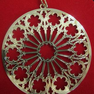 Washington National Cathedral Museum Christmas Tree Ornament West Rose Window