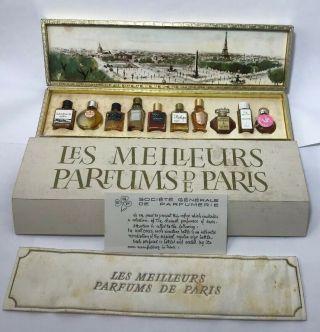 Mini Perfume Bottle Set Of 10 Les Meilleurs Parfums De Paris 1950 