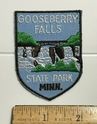 Gooseberry Falls State Park Minnesota Mn Souvenir Embroidered Patch Badge
