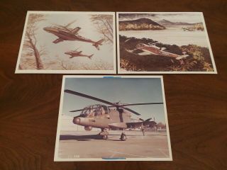 Rare Confidential Ah - 56 Cheyenne Military Helicopter Photograph & Concepts Photo