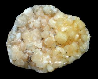 Natural Yellow Heulandite Minerals Specimen India E 944