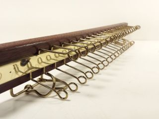 Wood & Brass - Colored Swing Out Tie Belt Scarf Rack W/hang Hooks - Holds 36 Usa