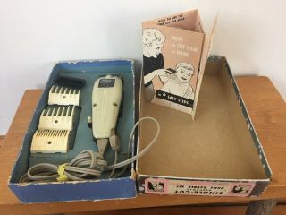Vintage Wahl Single Cut Electric Hair Clippers Barber Kit Model Sc