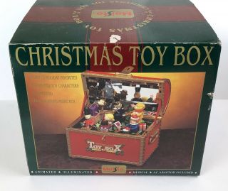 Christmas Toy Box By Maisto Animated Illuminated Musical 1997 Plays 12 Songs