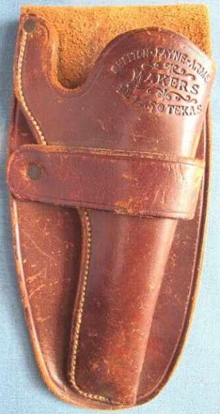 Early " Shelton - Payne Arms Co " Holster For Small Frame Colt Or Similar Revolver