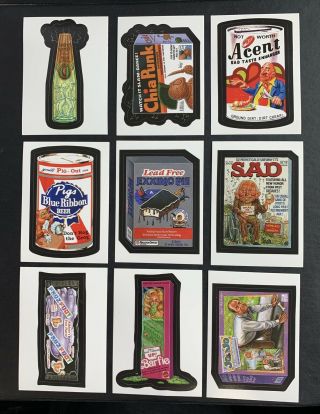2008 Lost Wacky Packages 2nd Series Complete Red Ludlow Set /25