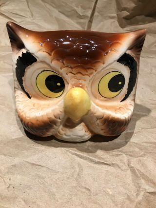 Vintage 1950 60’s Mid Century Cmi Chadwick Owl Eye Glasses Holder Japan Ceramic