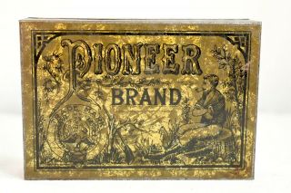 Pioneer Brand Golden Flake Cavendish Tobacco Tin
