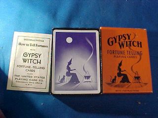 1960s Gypsy Witch Playing Cards,  Fortune Telling Card Deck