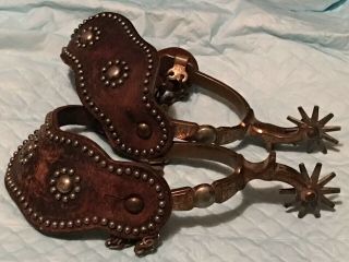 North And Judd Fancy Spurs With Straps With Spots