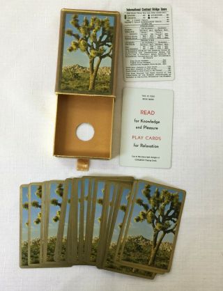 Vintage Deck Of Playing Cards Joshua Tree Complete With Jokers