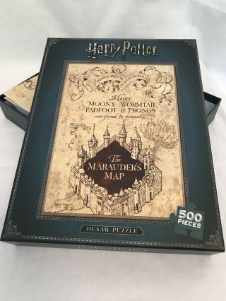 Harry Potter The Marauders Map 500 Piece Jigsaw Collectable Vgc