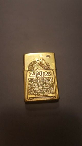 Vintage Zippo American Classic World Famous Guarantee Lighter