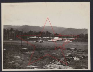 Old Photo Guinea Airways Junkers G31 Landing At Bulolo 1932