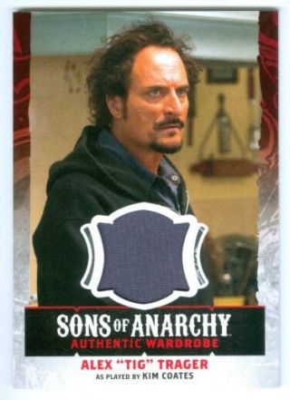 Kim Coates " Tig Trager Wardrobe Card W08 " Sons Of Anarchy Seasons 4 - 5