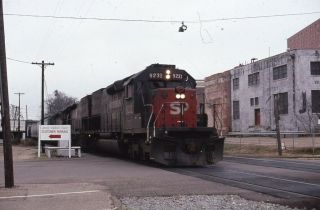 Southern Pacific Railroad Locomotives Train Shreveport La Photo Slide