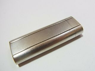 Cartier Paris Gas Lighter Oval 20 Microns Silver Plated (q 5
