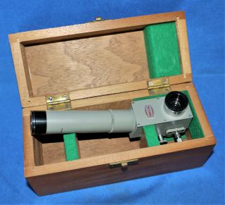 Vintage Beck Microscope Attachments In Wooden Cased