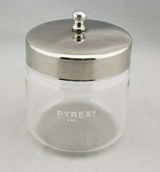 Pyrex Apothecary Cotton Ball Glass Jar Small