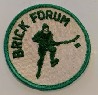 Vintage Brick Forum Ice Hockey Club Embroidered Patch Brick Nj Bricktown