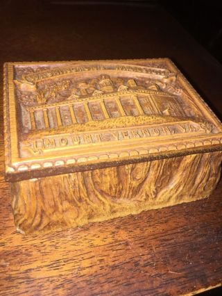 Rare Mount Vernon George Washington Mansion Box Multi Product Syroco Wood 4
