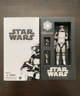 Sdcc 2015 Hasbro Star Wars The Black Series 6 " Inch First Order Stormtrooper