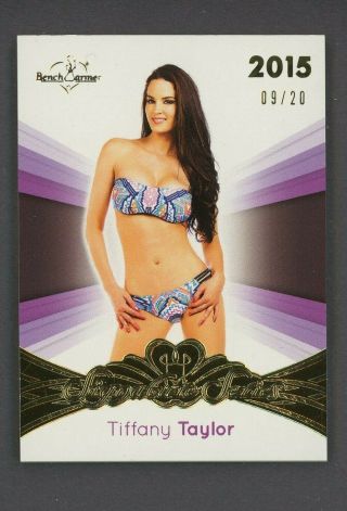 2015 Benchwarmer Gold Foil Signature Series Tiffany Taylor 9/20