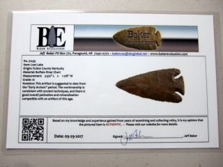 Fine Authentic Collector Grade 10 Kentucky Lost Lake Point Arrowheads 6