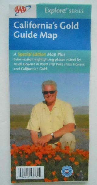 Rare Limited Edition Huell Howser Aaa California’s Gold Guide Map That’s
