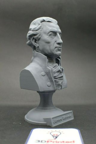 James Monroe 5 Inch 3d Printed Bust Usa President 5 Art