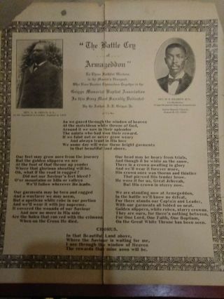 Extremely Rare The Battle Cry Of Armageddon Song 1929