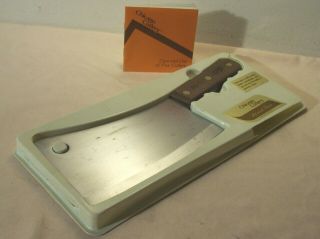 1980 Chicago Cutlery Pc1 Professional Meat Cleaver Carbon Steel W/orig.  Package