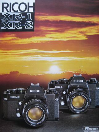 Ricoh Xr - 1 / Xr - 2 35mm Film Camera Sales Brochure - 16 Pages - 1977