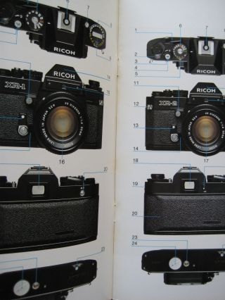 Ricoh XR - 1 / XR - 2 35mm film camera sales brochure - 16 pages - 1977 3