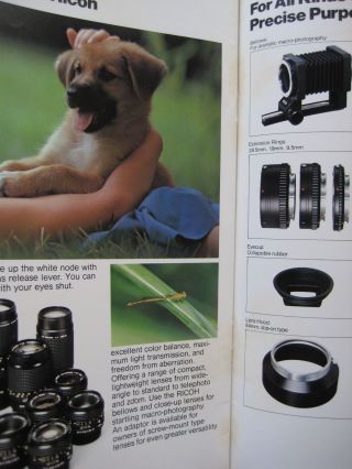 Ricoh XR - 1 / XR - 2 35mm film camera sales brochure - 16 pages - 1977 4