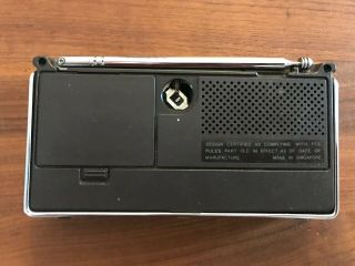 Rare Vintage Magnavox 303 AM/FM Portable Radio With Antennae 5