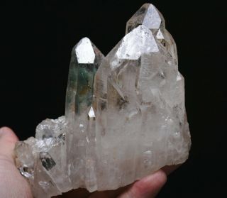 541g Naturalwhite Quartz Dot Crystal Cluster Greenghost Healing Mineral Specimen