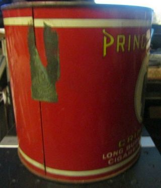 Vintage Prince Albert Pipe & Cigarette Tobacco Tin 5 1/4 