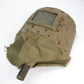 Vintage Welding Mask Shield Hood Helmet Cardboard Great Decoration Steampunk