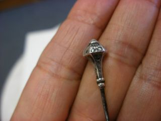 Antique Vtg Victorian Sterling Silver Hatpin Hat Pin