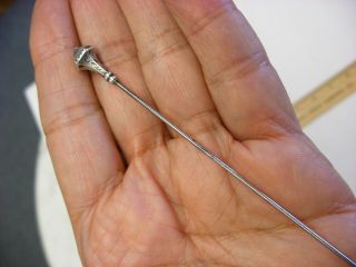 Antique Vtg Victorian Sterling Silver Hatpin Hat pin 6