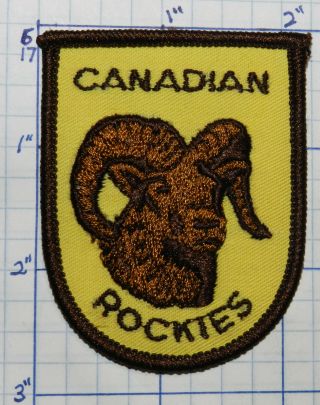Canada,  Canadian Rockies Mountain Goat Ram Souvenir Patch