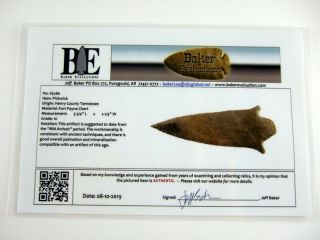 Fine 5 3/4 inch G10 Tennessee Pickwick Point with Arrowheads Artifacts 6