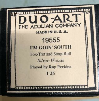 Vintage Player Piano Roll Duo Art 19555 I 