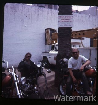 1973 Kodachrome Photo Slide Chopper Motorcycle 15 Bikers
