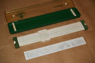 Faber - Castell 2/83 Novo Duplex Slide Rule With Case Made In Germany