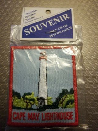 Cape May Lighthouse Jersey Embroidered Patch Badge In Packaging