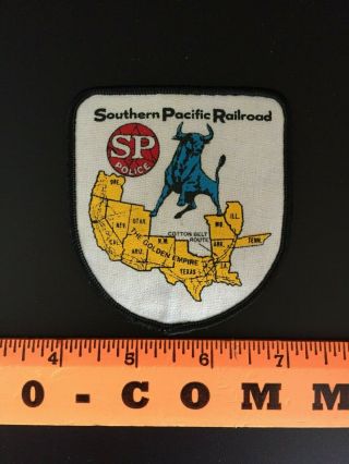 Rare Southern Pacific Railroad Police Hat/Jacket Patch 3