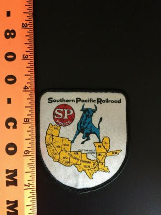 Rare Southern Pacific Railroad Police Hat/Jacket Patch 4